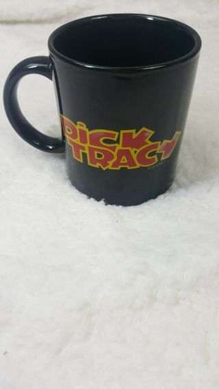 VTG Dick Tracy Black Coffee Mug No Chips Or Cracks 2