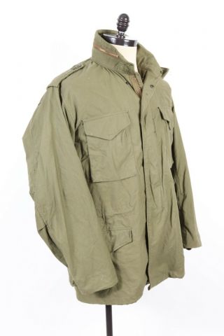 Vtg 1972 Vietnam Era M - 65 Us Army Field Coat Jacket Usa Mens Size Large Long