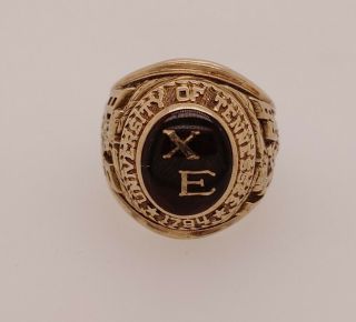 University Of Tennessee 10k Yellow Gold Class Ring Size 8.  5