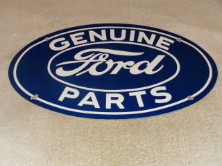 Vintage Ford Parts 16.  5 " Porcelain Metal Car,  Truck,  Gasoline & Oil Sign