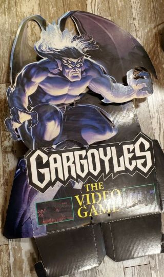 Gargoyles Sega Genesis Promo Standee Display Video Game Vintage Advertising