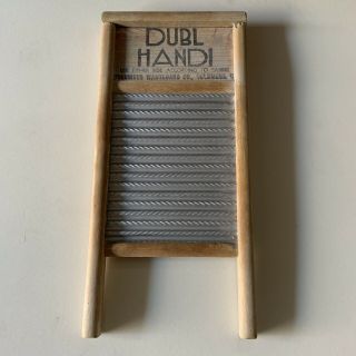 Vintage Dubl Handi Washboard Co Columbus Ohio Wash Board 18 " X 8 1/2 "