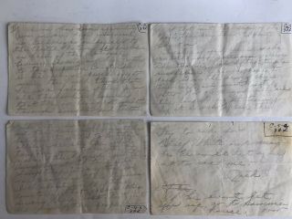 Jack Ruby Hand Written Notes - 4 Pages