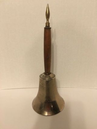 Brass Handbell With Wood Handle