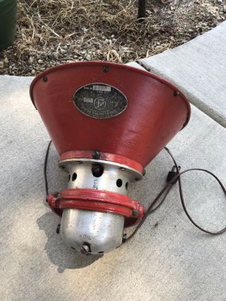 Vintage Fire Engine Siren Federal Sign System (elec) Chicago Very Loud
