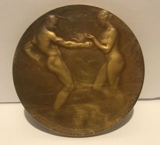 1915 Panama Pacific International San Francisco World Fair Medal Of Award & Case