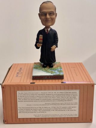 Scarce Justice Anthony M.  Kennedy Bobblehead 2005 Green Bag