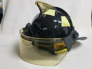 Cairns 1010 Fire Helmet with Eagle and Drop Down Face Shield 1997 Unused? 2