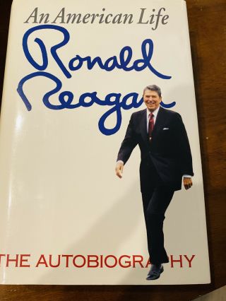 Ronald Reagan - Signed First Edition - An American Life Autograph In Book 1992