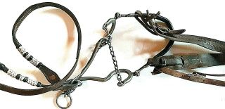 Horse Western Leather Bridle Bit Reins Vintage Tack Collectible Accessory Sport