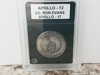 Flown Apollo 12 Robbins Medallion Ex Ron Evans 221