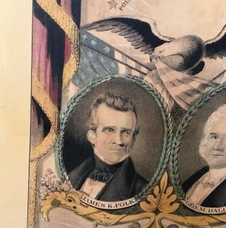 James K.  Polk Grand National Democratic Campaign Banner 1844 Hollywood Posters 2