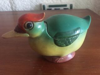 Ceramic Duck Trinket Box Made In Germany