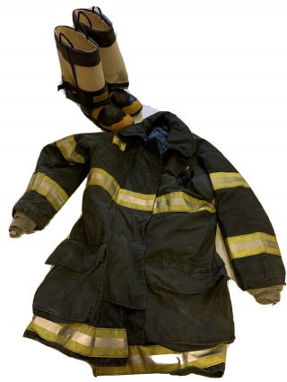 Chicago Fire Department 3/4 Coat And Boot Set