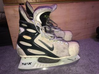 Vintage Nike Zoom Air White Ice Hockey Skates Size 8 Wayne Gretzky Fedorov