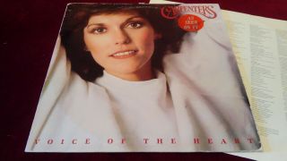 The Carpenters - Voice Of The Heart - Uk Lp With Inner