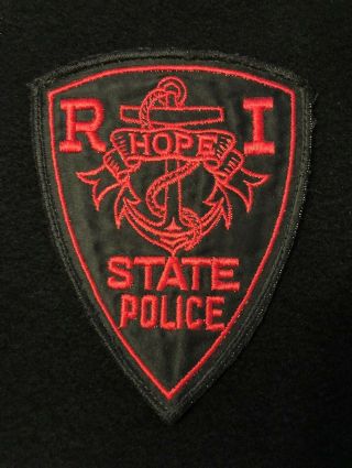 Rhode Island State Patch Highway Patrol 1st Issue Satin Version Authentic