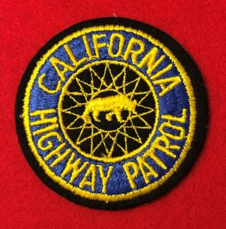 California Highway Patrol Patch State Police 1st Issue Authentic