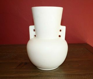 Vintage Haeger White/cream Double Handled Pottery Vase