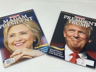 Newsweek Madam President Hillary Clinton Recalled Commemorative & Donald Trump