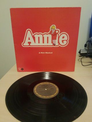 Record - Annie - A Musical - Broadway Cast - Album Vinyl Lp - 1977