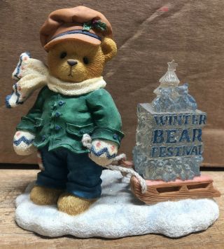 1997 Cherished Teddies James " Going My Way For The Holidays " 269786.