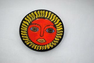 Fitz & Floyd Sun Face Bowl Trinket Dish Or Pin Tray
