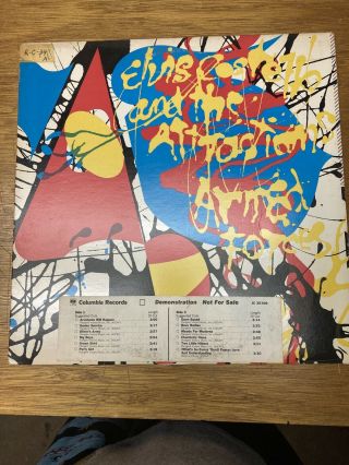 Elvis Costello - Armed Forces 1979 Vinyl Lp Record Album W/bonus 3 - Song Single