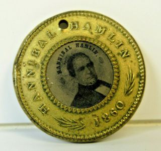 Antique 1860 Lincoln/hamlin Campaign Medal Pre Civil War Political