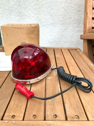 Nos Vintage Federal Signal Fireball Police Dash Beacon Light Fb1