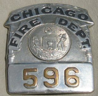 Outstanding Chicago Fire Department Fireman Firefighter Badge Ch Hanson