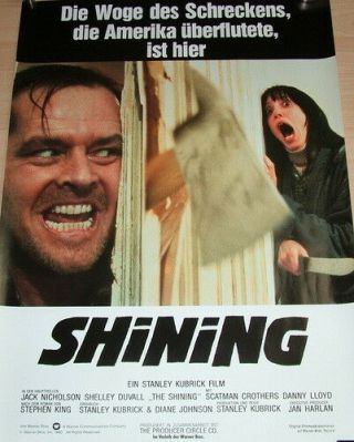 Stanley Kubrick The Shining Vintage 1 Sheet Movie Poster Rolled 1980