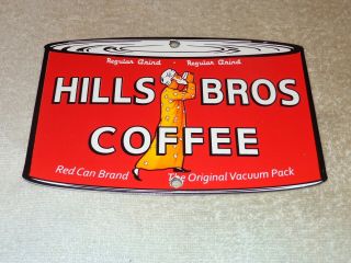 VINTAGE HILLS BROS COFFEE DIE - CUT CAN 7 3/4 
