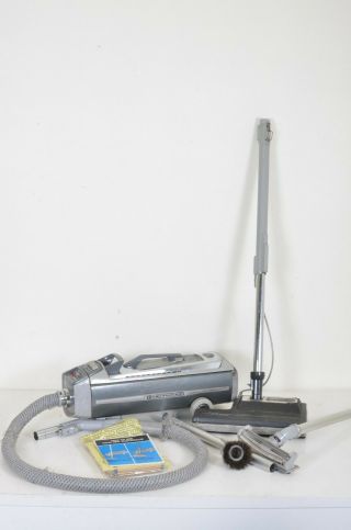 Electrolux Silverado 1505 Deluxe Vintage Vacuum Cleaner W/power Head,