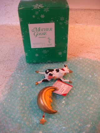 Mother Goose Cow Over The Moon Ornament