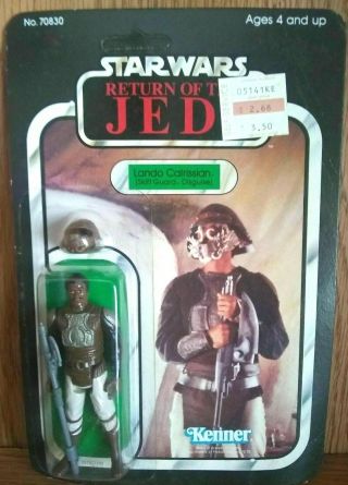 Vintage 1983 Kenner Star Wars Rotj - - Lando Calrissian - - Skiff Guard_moc_ 65 Back