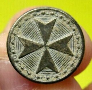 Authentic Medieval Knights Templar Cross Button European Crusader Times