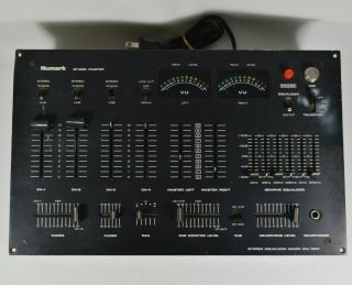Vintage Numark Dm - 1800 Mixer With Led Vu Meters - Powers On -