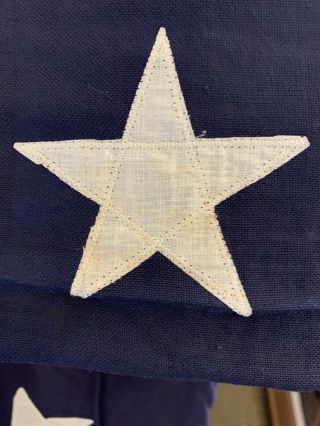 Huge 12ft.  By 8ft.  Estate Found Rare Vintage Antique 48 Star U S Flag Defiance 3