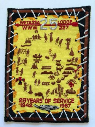 Wetessa Lodge 227 J1 Oa Jacket Patch Order Of The Arrow Boy Scouts