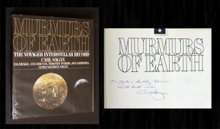 Carl Sagan Signed - Murmurs Of Earth Voyager Gold Record,  Cosmos,  Pale Blue Dot