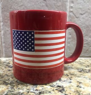 Waechtersbach USA Flag Red Coffee Cup Mug Germany 10 ounce 2