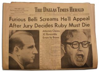 Jack Ruby Sentenced to Death Dallas Newspaper 1964 2