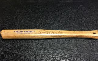 1973 Lester Maddox Pickrick Drumstick Ax Handle Autographed 2 Sides