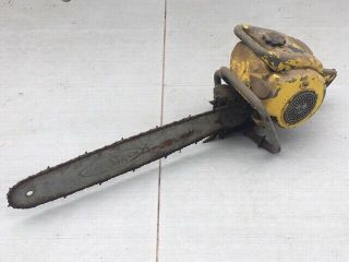 Vintage Mcculloch Model 47 77cc 26 " Chainsaw With Bar/chain Muscle Saw Huge 1950