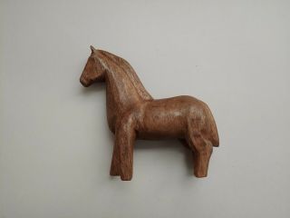 Hand Craved Antique Primitive Wood Folk Art Horse Equine Toy Decoration
