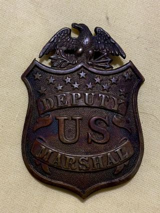 Rare Deputy U.  S.  Marshal Cooper Badge