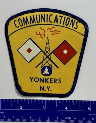 Yonkers NY Civil Defense Communications Patch Police Fire Vintage Rare York 3