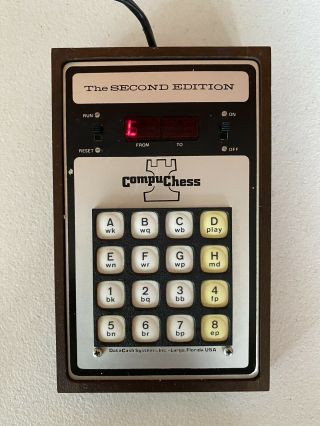 Vintage Rare CompuChess Chess Computer The Second Edition 1978 2