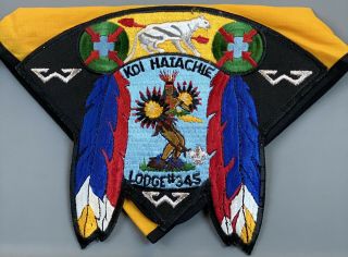 Boy Scout Oa 345 Koi Hatachie Lodge Vintage P1 Neckerchief